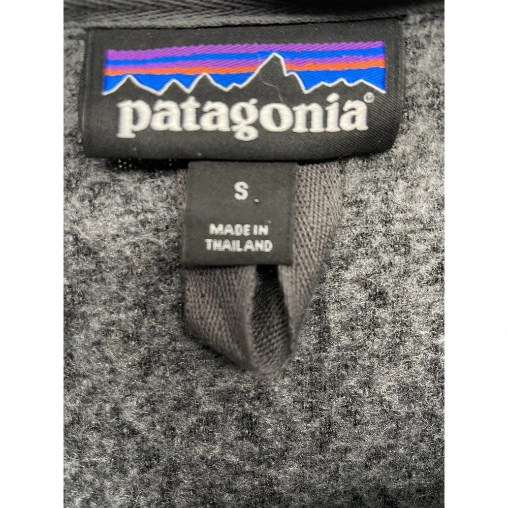 Patagonia Jacket Womens Small Gray Wool Fleece Bomber Herringbone Outdoor Hike‎